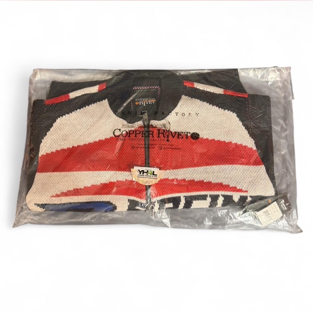 Copper Rivet Mens Racing Zip Up Size Small - Picture 2 of 3